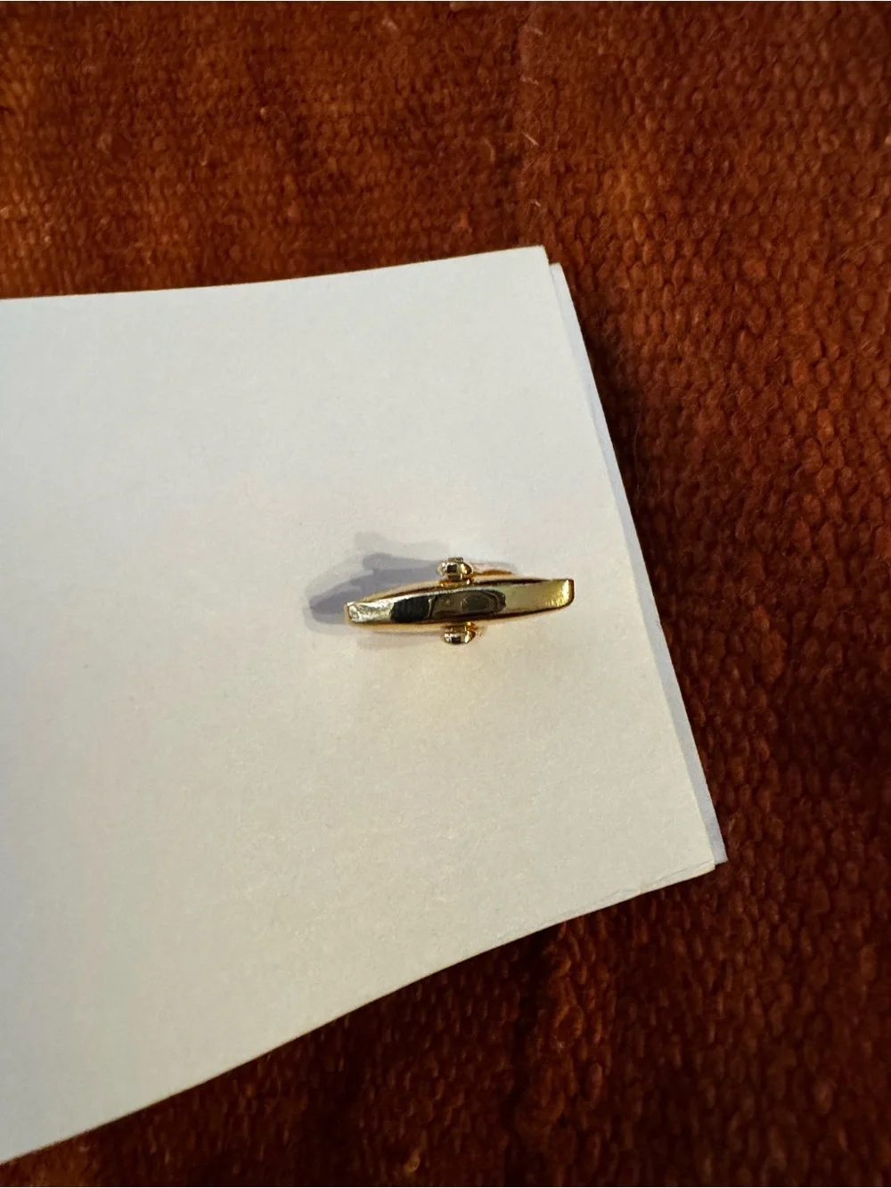 Gold toned Square Cuff Links